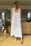 Made in Italy Camellia Midi Sundress Stone